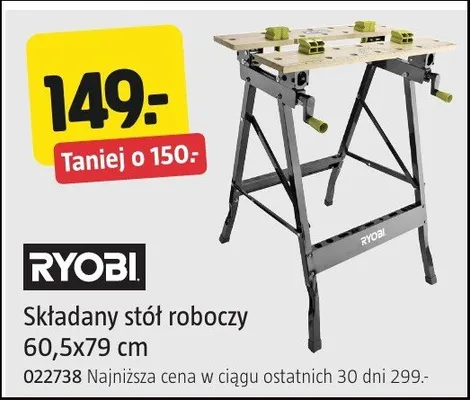 Składany stół roboczy 60,5x79 cm promocja w Jula