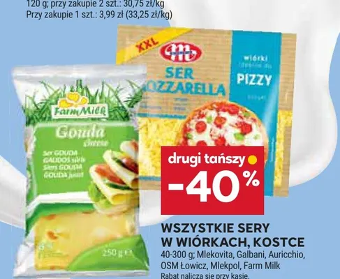 Ser gouda wiórki Mlekovita promocja w Stokrotka