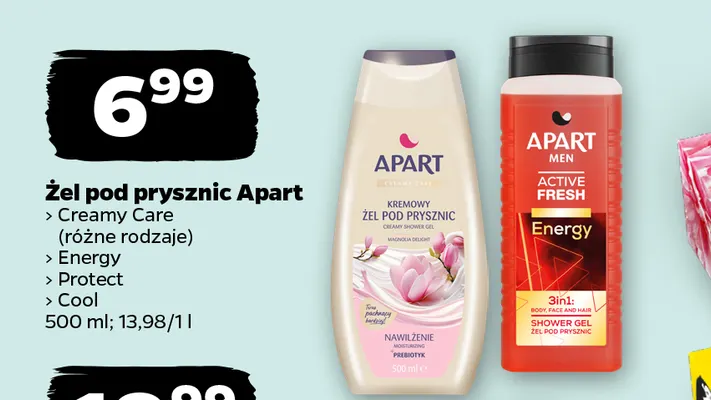 Żel pod prysznic Apart Protect promocja w Netto