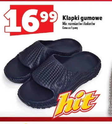 Klapki gumowe promocja w TOPAZ
