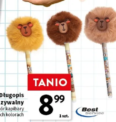 Długopis wymazywalny wzór kapibary Best Service promocja w Intermarche