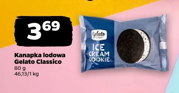 Kanapka lodowa Gelato Classico promocja w Netto