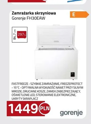 Zamrażarka skrzyniowa Gorenje FH30EAW promocja w kakto.pl