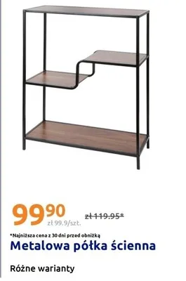 Metalowa półka ścienna promocja w Action