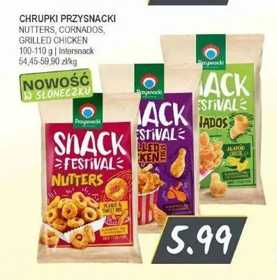 Chrupki Przysnacki Snack Festival Nutters promocja w Słoneczko