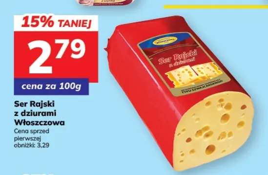 Ser Rajski z dziurami Włoszczowa promocja w Hitpol
