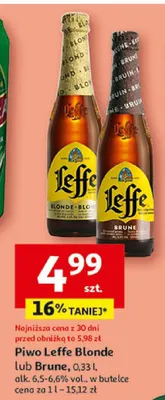 Piwo Brune promocja w Auchan