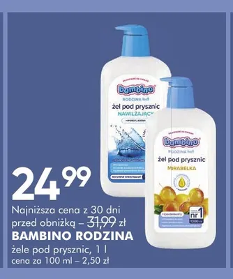 Żel pod prysznic Mirabelka Bambino Rodzina promocja w Super-Pharm