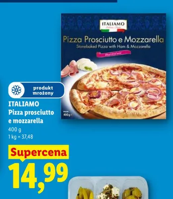 Pizza prosciutto e mozzarella ITALIAMO promocja w Lidl