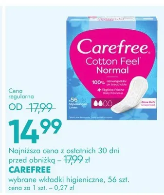 Wkładki higieniczne promocja w Super-Pharm