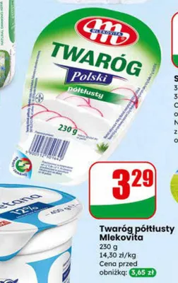 Twaróg polski półtłusty promocja w Dino