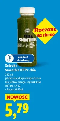 Smoothie HPP z chia jabłko-marakuja-mango-banan  promocja w Lidl