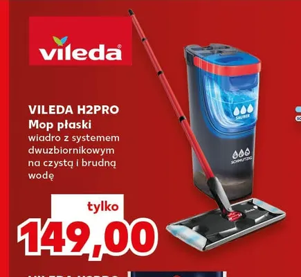 Mop płaski Vileda H2Pro promocja w Kaufland