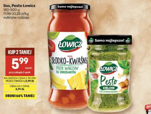 Sos słodko-kwaśny Łowicz promocja w Delikatesy Centrum