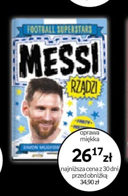 Książka Football Superstars Messi Rządzi oprawa miękka promocja w Empik