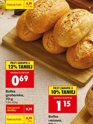 Bułka grahamka promocja w Biedronka