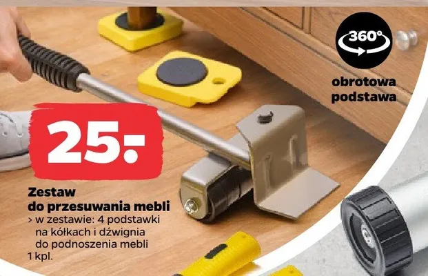 Zestaw do przesuwania mebli promocja w Netto
