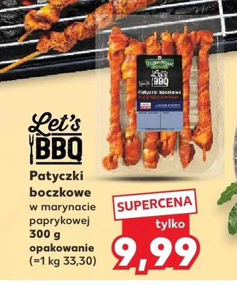 Patyczki boczkowe w marynacie paprykowej Let's BBQ promocja w Kaufland