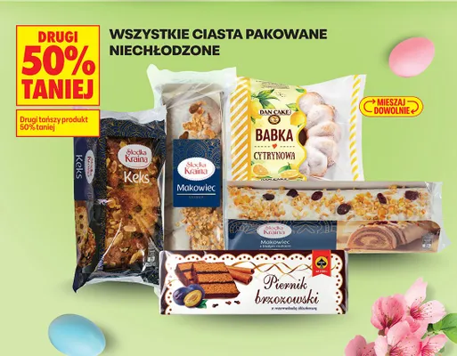 Ciasta pakowane niechłodzone różne rodzaje promocja w Biedronka