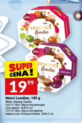 Czekoladki Merci Lovelies White promocja w Twój Market