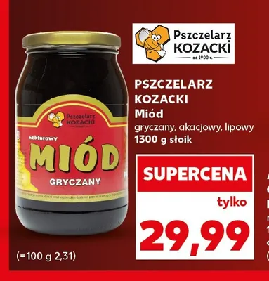 Miód gryczany Pszczelarz Kozacki promocja w Kaufland