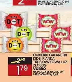 Cukierki galaretki Kids Vobro promocja w Wafelek