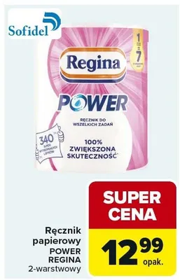 Ręcznik papierowy Power 2-warstwowy promocja w Carrefour