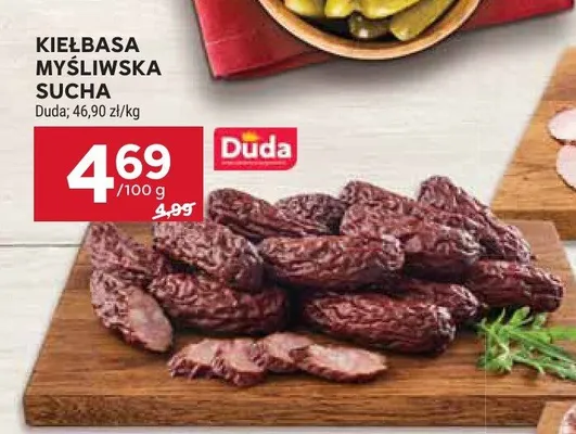 Kiełbasa myśliwska sucha promocja w Stokrotka