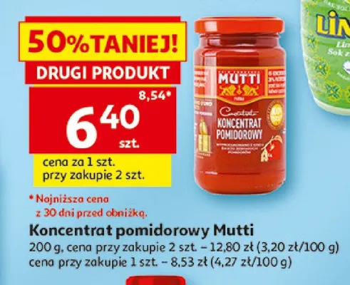 Koncentrat pomidorowy Mutti promocja w Auchan