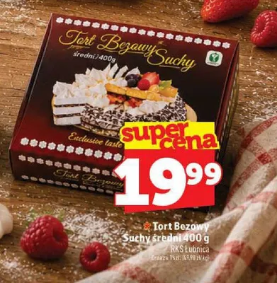 Tort Bezowy Suchy średni RKS Łubnica promocja w TOPAZ
