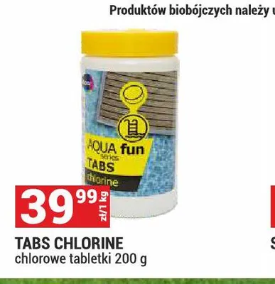 Tabletki chlorowe Aqua Fun Tabs Chlorine 200 g promocja w Merkury Market