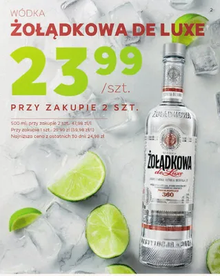 Wódka Żołądkowa de Luxe promocja w Stokrotka