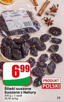 Śliwki suszone Suszone z Natury promocja w Dino