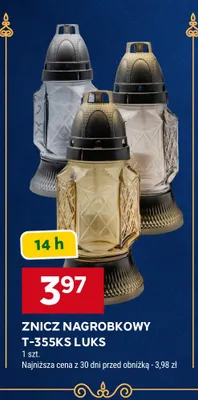 Znicz nagrobkowy T-355KS Luks promocja w Stokrotka