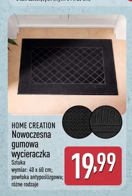 Nowoczesna gumowa wycieraczka HOME CREATION promocja w Aldi