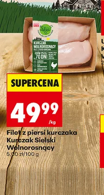Filet z piersi kurczaka Kurczak Sielski Wolnorosnący promocja w Biedronka