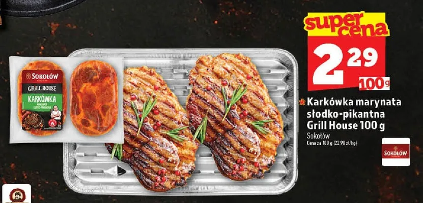 Karkówka marynata słodko-pikantna Grill House Sokołów promocja w TOPAZ