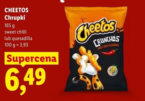 Chrupki CHEETOS sweet chilli promocja w Lidl