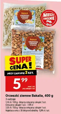 Orzeszki ziemne Bakalia, 400 g promocja w Twój Market
