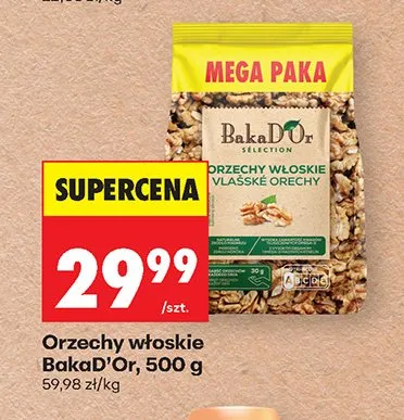 Orzechy włoskie BakaD'Or promocja w Biedronka