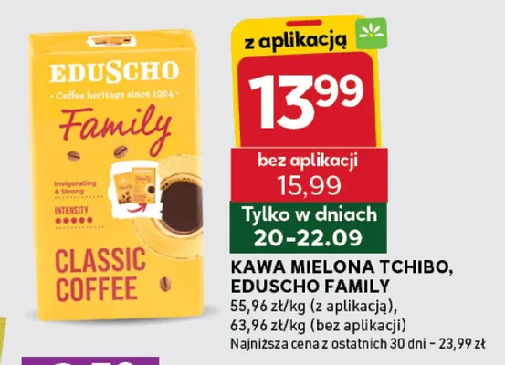 Kawa mielona classic coffee family promocja w Stokrotka