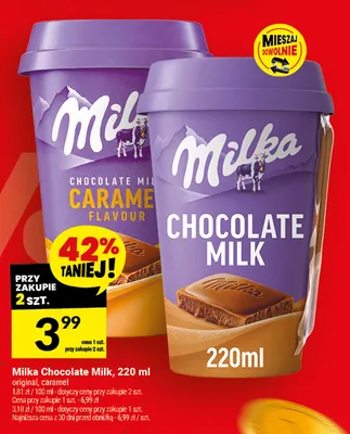 Napój mleczny Milka Chocolate Milk original promocja w Twój Market