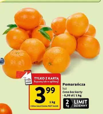 Pomarańcza luz promocja w Intermarche