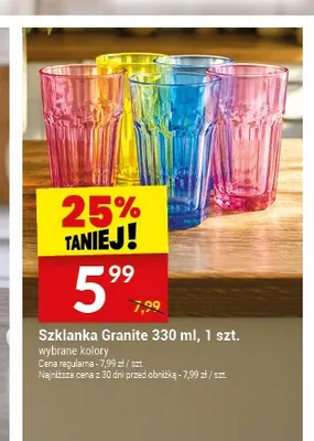 Szklanka Granite promocja w Twój Market