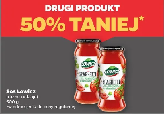 Sos Łowicz różne rodzaje promocja w Netto