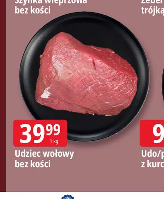 Udziec wołowy bez kości promocja w Leclerc