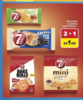 Rogalik 7 Days Oreo Super Max promocja w Carrefour