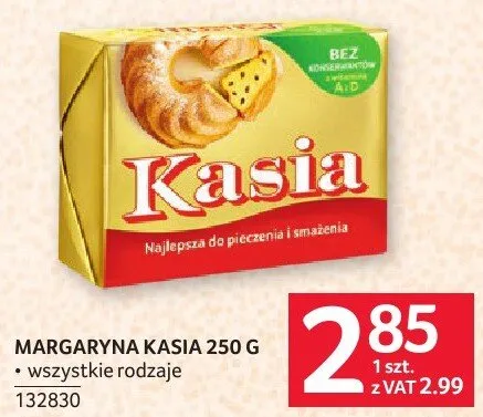 Kaszka margaryna Kasia 250 g promocja w Selgros