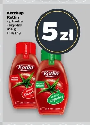 Ketchup łagodny Kotlin promocja w Netto