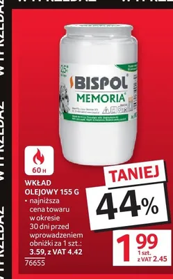 Wkład olejowy Bispol Memoria 155g promocja w Selgros